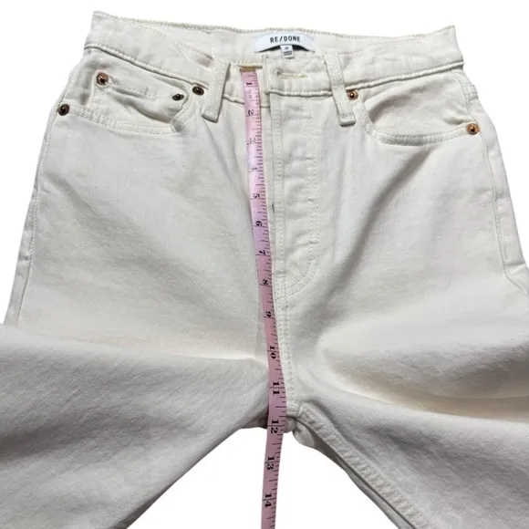 RE/DONE 70s Stove Pipe Comfort Stretch High Rise Jeans size 26