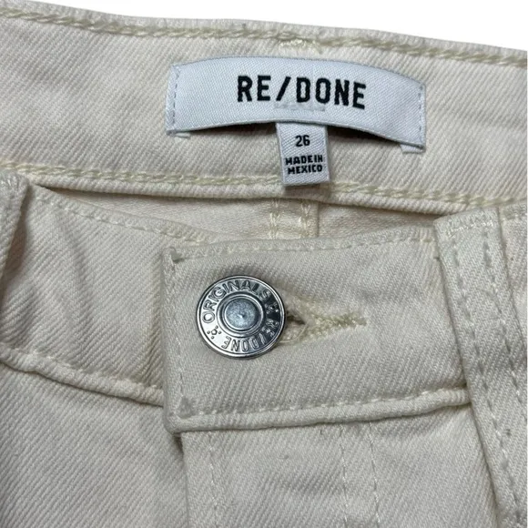 RE/DONE 70s Stove Pipe Comfort Stretch High Rise Jeans size 26