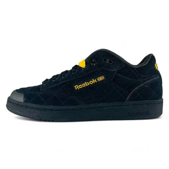 Reebok Club C Bulc Black Team Yellow Men's Shoes Athletic Sneakers 100034265