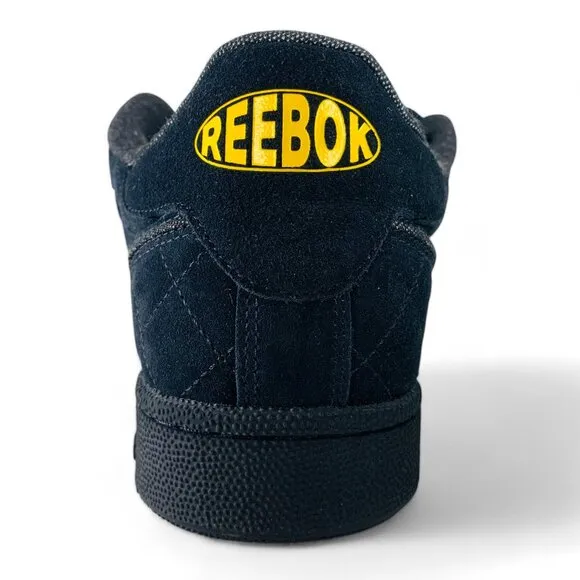 Reebok Club C Bulc Black Team Yellow Men's Shoes Athletic Sneakers 100034265