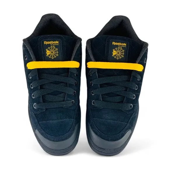 Reebok Club C Bulc Black Team Yellow Men's Shoes Athletic Sneakers 100034265