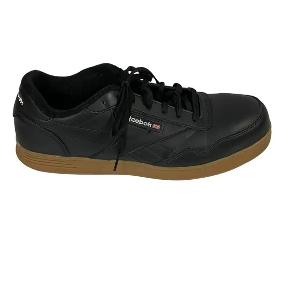 Reebok Club MEMT Men’s Sz 13 Black Leather RB4154 Hard Toe Work Shoe Sneaker