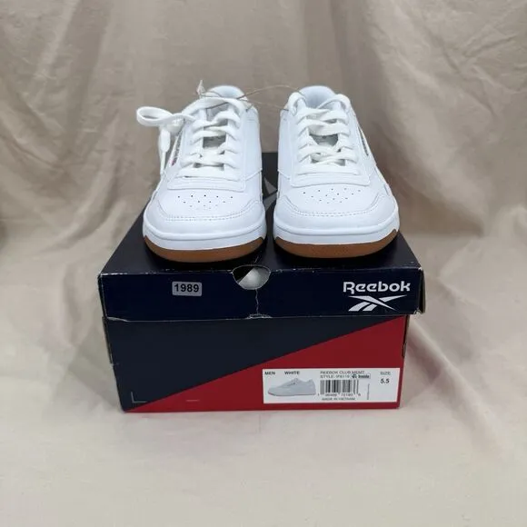Reebok Club MEMT Shoes Mens 5.5 White Gum Sole Tennis Walking Sneaker IF8119