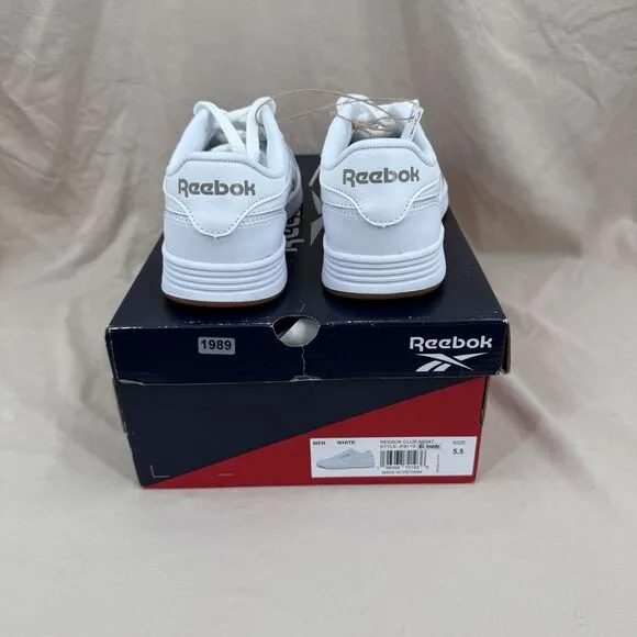 Reebok Club MEMT Shoes Mens 5.5 White Gum Sole Tennis Walking Sneaker IF8119‎