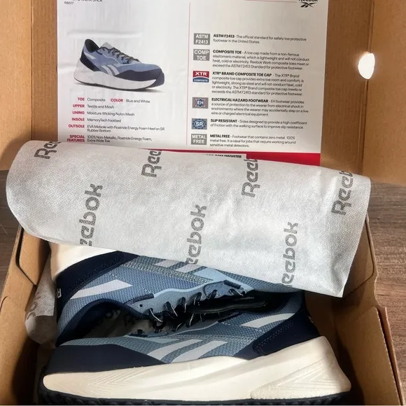 REEBOK Floatride Energy Daily Women's Composite Toe Shoe NEW Size 7.5 Wide