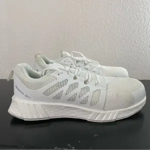 Reebok Fusion Flexweave Cage Composite Toe Work Shoes Men's Size 11.5 White