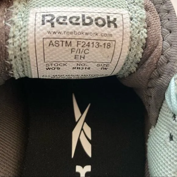 Reebok Fusion Flexweave Work Metal Toe Shoes Size 7W