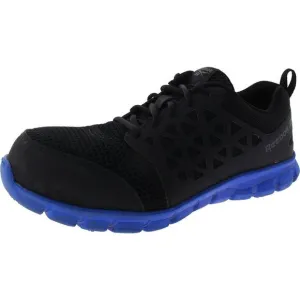 Reebok Mens Black Casual Lace Up Trainers Work &amp; Safety Shoes New