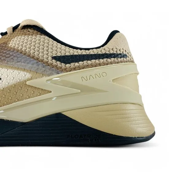 Reebok Nano X3 Boulder Beige Men's Training Shoes Sneakers 100033780
