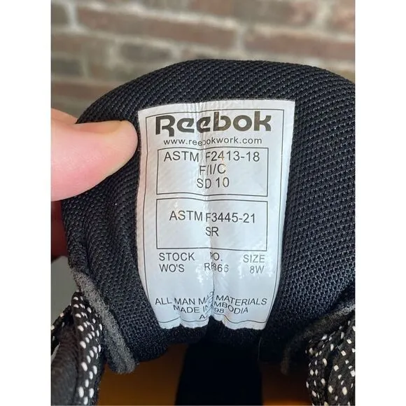 Reebok NANOFLEX TR Black Camo Womens Size 8 Athletic Sneakers Work Shoes