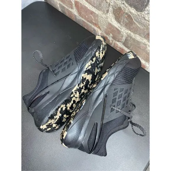 Reebok NANOFLEX TR Black Camo Womens Size 8 Athletic Sneakers Work Shoes