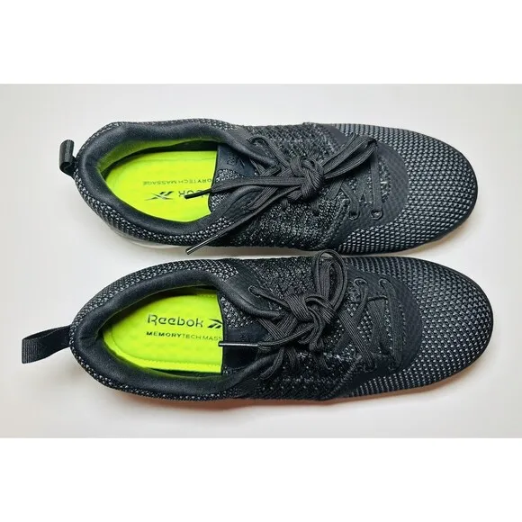 REEBOK Print Work ULTK Black Gray Safety Shoes Unisex Size Women's 10 Men's 8