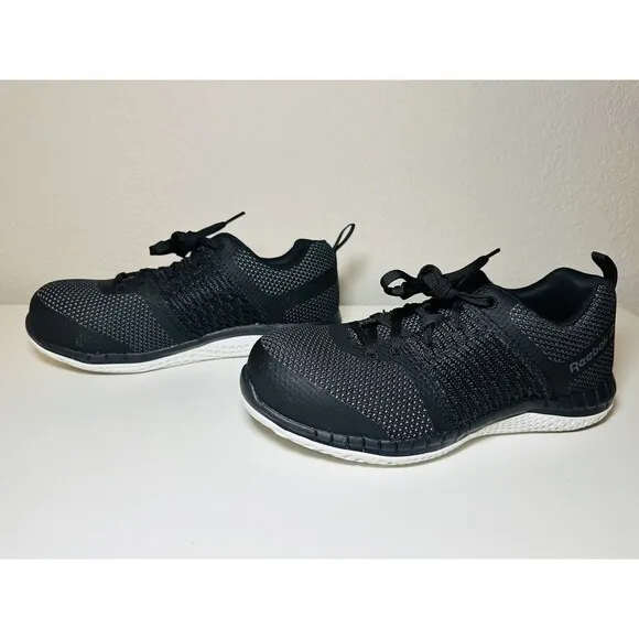 REEBOK Print Work ULTK Black Gray Safety Shoes Unisex Size Women's 10 Men's 8
