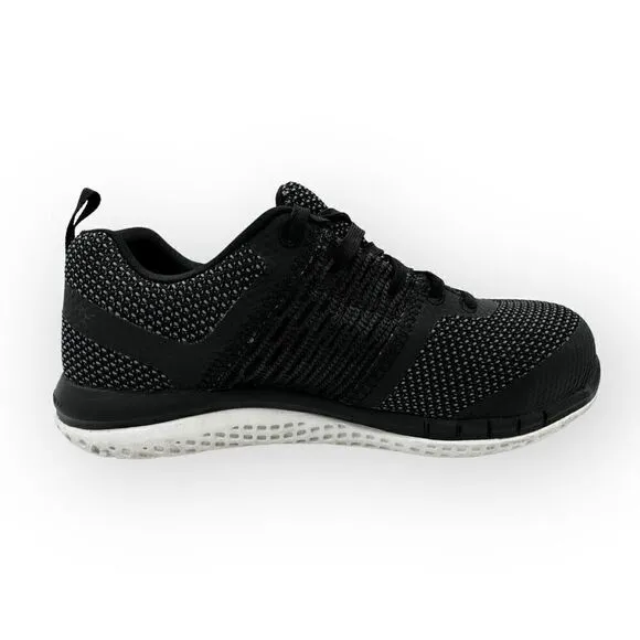 Reebok Print Work Utility shoes RB249 Composite Toe black/white womens size 8 EU