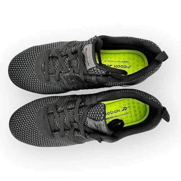 Reebok Print Work Utility shoes RB249 Composite Toe black/white womens size 8 EU