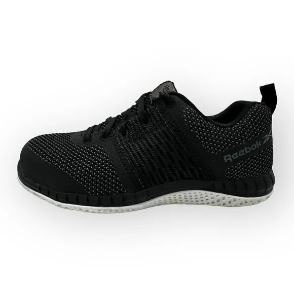 Reebok Print Work Utility shoes RB249 Composite Toe black/white womens size 8 EU