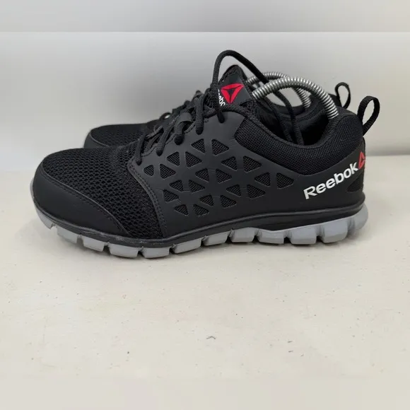Reebok SubLite Black Work Shoes Men’s Size 10W alloy/Steel Toe