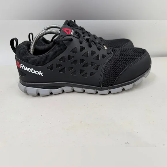 Reebok SubLite Black Work Shoes Men’s Size 10W alloy/Steel Toe