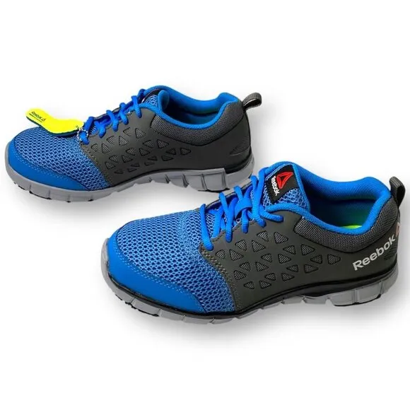 Reebok Sublite Cushion Slip Resistant Soft Toe Work Shoe Sneaker M7 W9 RB3200
