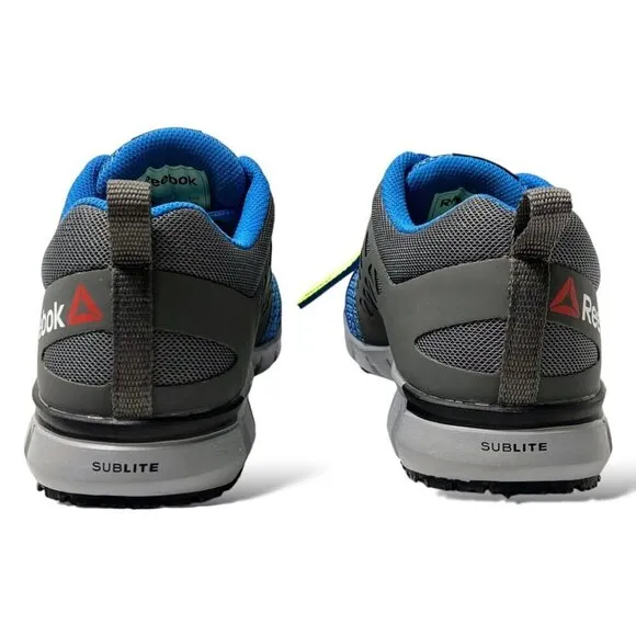 Reebok Sublite Cushion Slip Resistant Soft Toe Work Shoe Sneaker M7 W9 RB3200