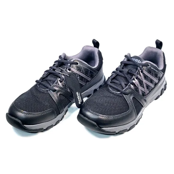 Reebok Sublite Work Shoe Men's 7M Women's 9 Athletic Work Shoes Black RB4015
