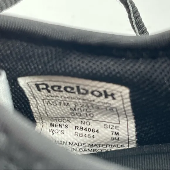 Reebok 👞 Unisex Flexagon 3.0 Black Composite Toe Metal Free Work Shoe- Size 9
