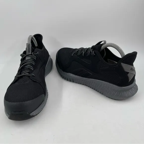 Reebok 👞 Unisex Flexagon 3.0 Black Composite Toe Metal Free Work Shoe- Size 9