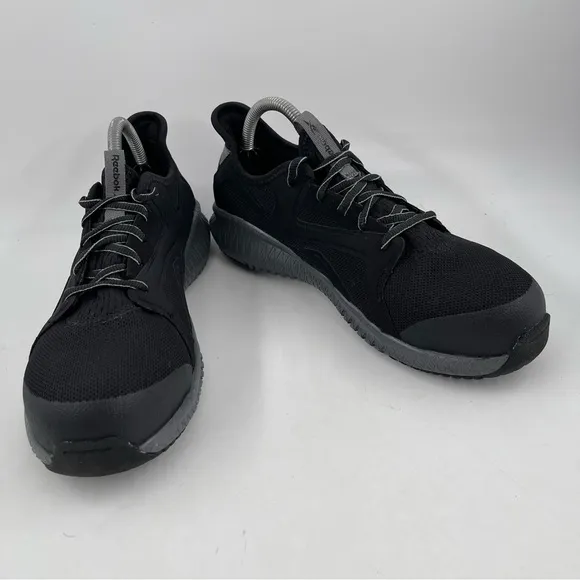 Reebok 👞 Unisex Flexagon 3.0 Black Composite Toe Metal Free Work Shoe- Size 9