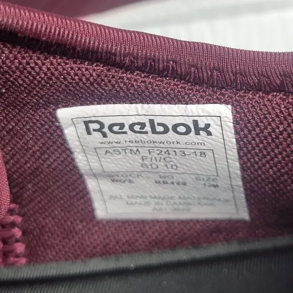 Reebok Women Flexagon 3.0 Burgundy Composite Toe Work Shoes ASTM F2413 Size 12M