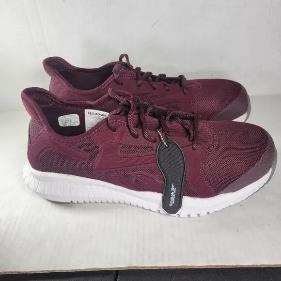 Reebok Women Flexagon 3.0 Burgundy Composite Toe Work Shoes ASTM F2413 Size 12M