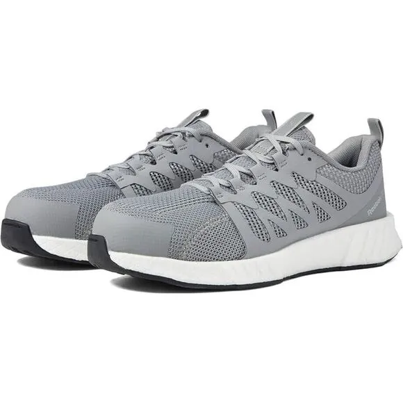 Reebok Work Fusion Flexweave Sneakers Women's US 8.5 Gray Athletic Shoes KHD055