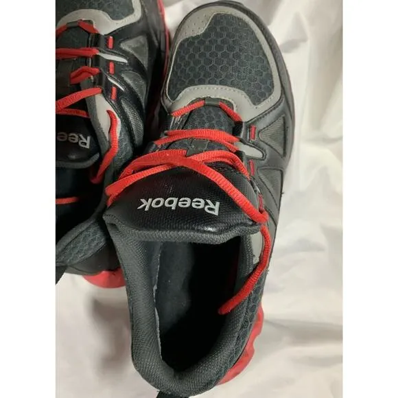 Reebok Work Men 10 1/2 M Zigkick Work RB3000 Athletic Safety Shoe Black-Red 10.5