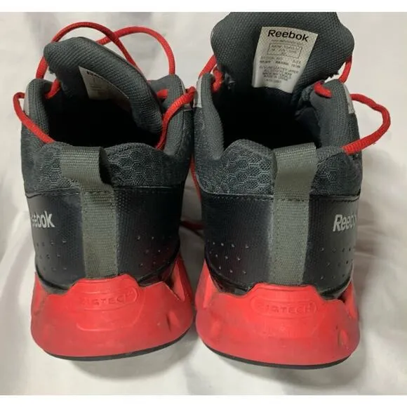 Reebok Work Men 10 1/2 M Zigkick Work RB3000 Athletic Safety Shoe Black-Red 10.5