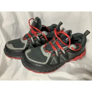 Reebok Work Men 10 1/2 M Zigkick Work RB3000 Athletic Safety Shoe Black-Red 10.5