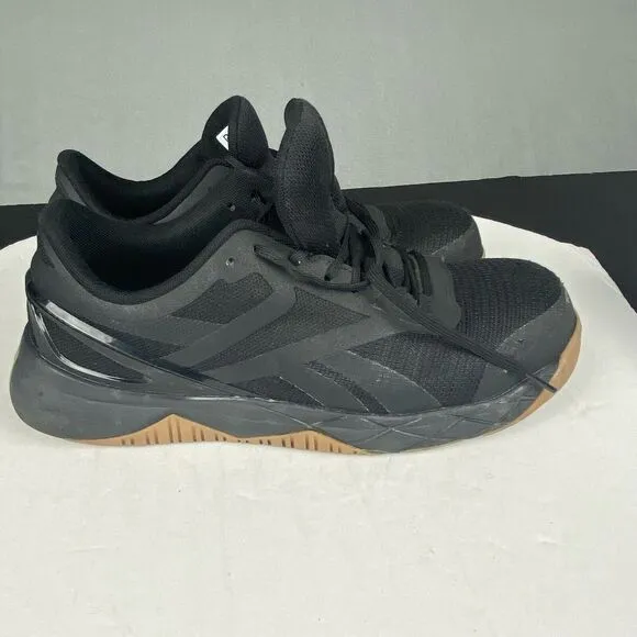 Reebok Work Men's size 10 W Nanoflex Composite Toe Work Shoes Black