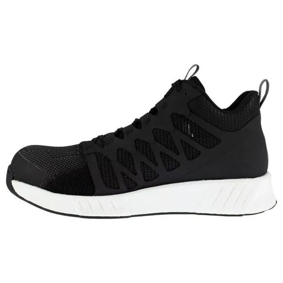 Reebok Work Fusion Flexweave RB4316 Men's 8 Black Comp Toe Athletic Shoes ZPO310