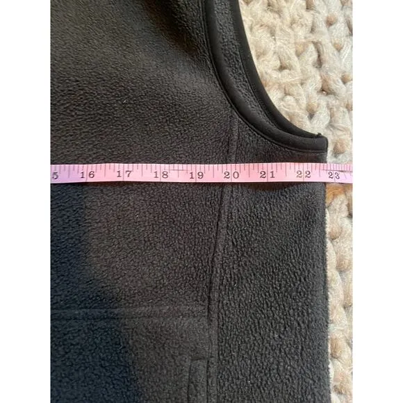 REI fleece vest black size large