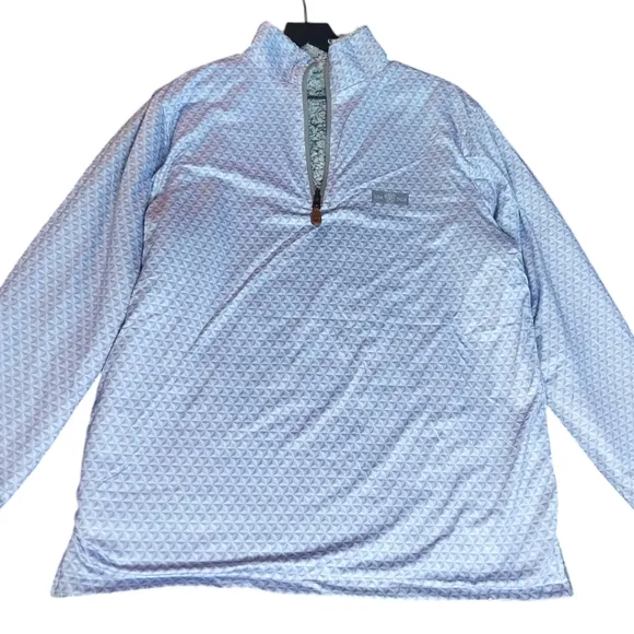 Reversible Sherpa 1/4 zip Gray Size Medium USA Palm