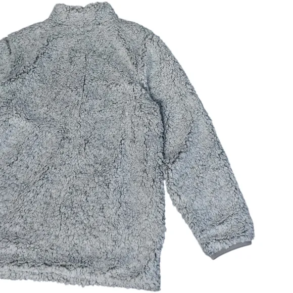 Reversible Sherpa 1/4 zip Gray Size Medium USA Palm