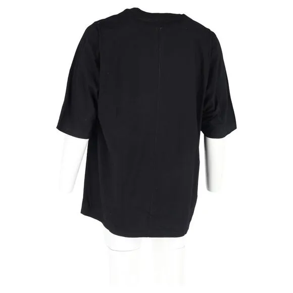 Rick Owens Oversized T-Shirt in Black Cotton