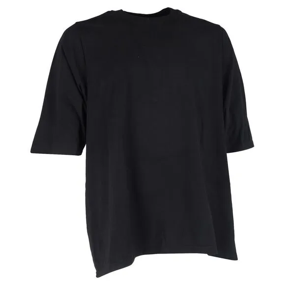 Rick Owens Oversized T-Shirt in Black Cotton