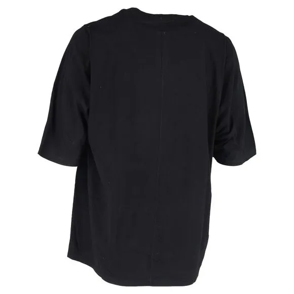 Rick Owens Oversized T-Shirt in Black Cotton