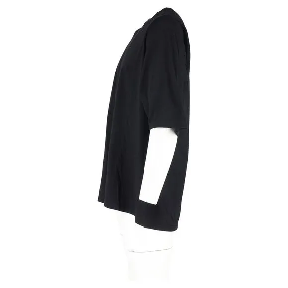 Rick Owens Oversized T-Shirt in Black Cotton