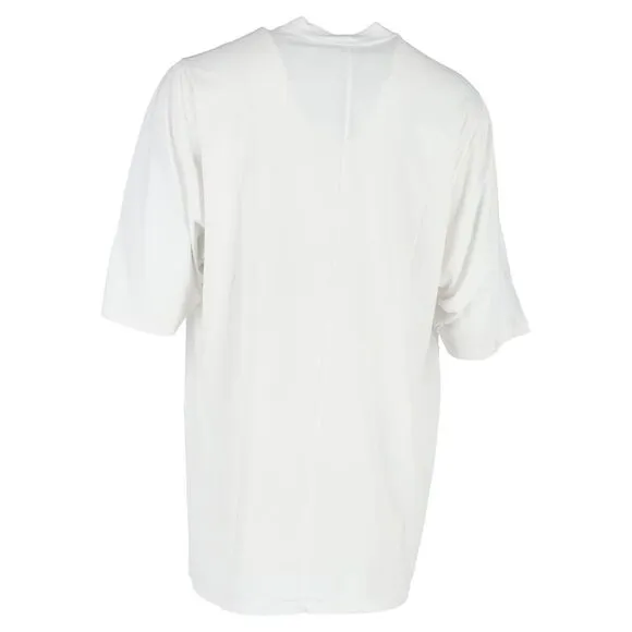 Rick Owens Oversized T-Shirt in White Cotton