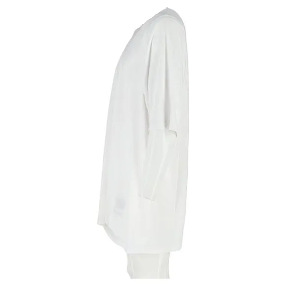 Rick Owens Oversized T-Shirt in White Cotton