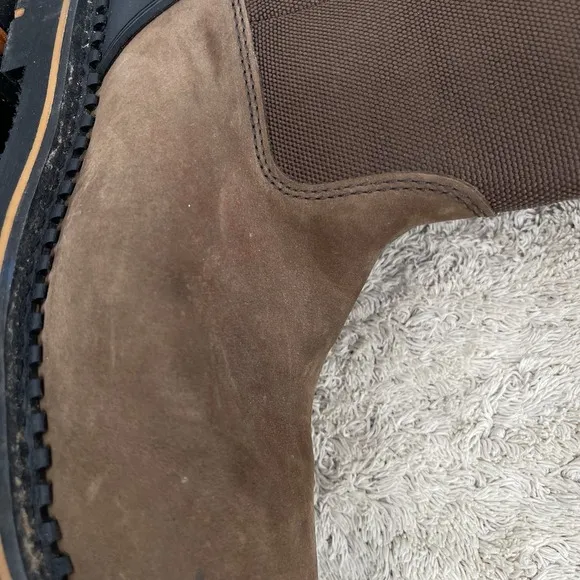 Ridgecut Toughwear Men's Size 9M Wellington Brown Leather Steel Toe Boots