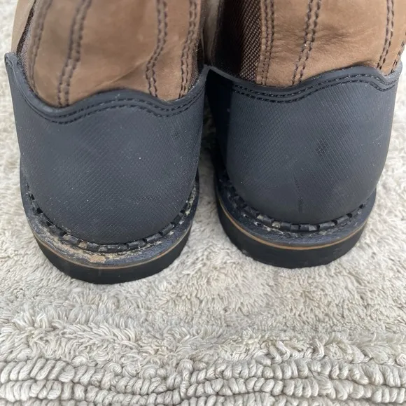 Ridgecut Toughwear Men's Size 9M Wellington Brown Leather Steel Toe Boots