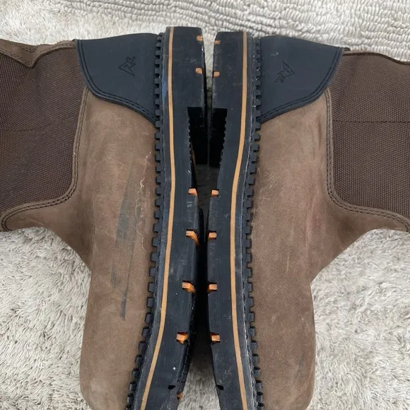 Ridgecut Toughwear Men's Size 9M Wellington Brown Leather Steel Toe Boots