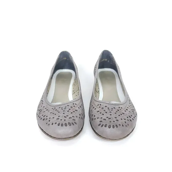 RIEKER Connie Womens 8 Low Wedge Heel Slip On Shoes Business Casual Cute Comfort