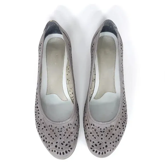 RIEKER Connie Womens 8 Low Wedge Heel Slip On Shoes Business Casual Cute Comfort
